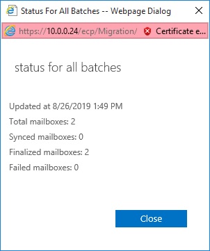 local mailbox migration status batches