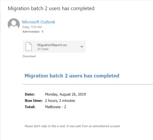 migration users has completed
