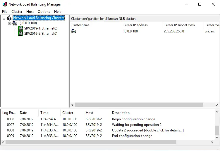 network load balancing manager