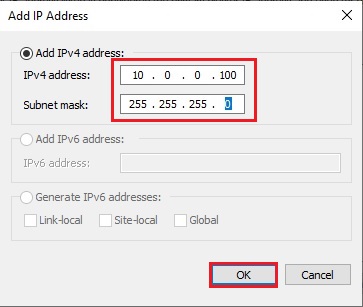 network load balancing ip address