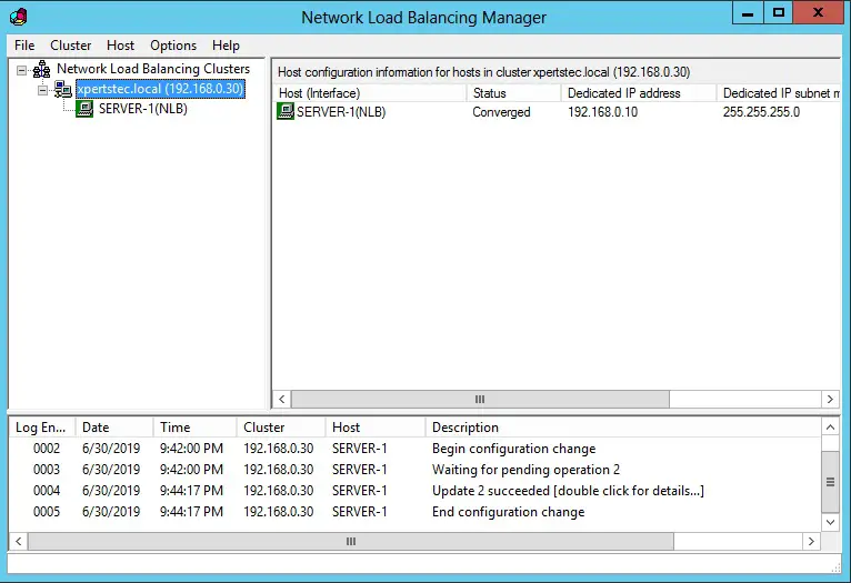 network load balancing manager