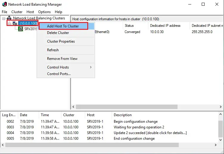 network load balancing manager