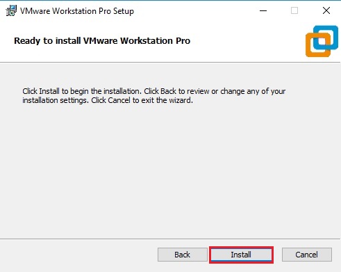 ready to install vmware workstation pro 15