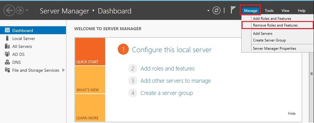 server manager 2016