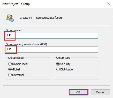 security group active directory