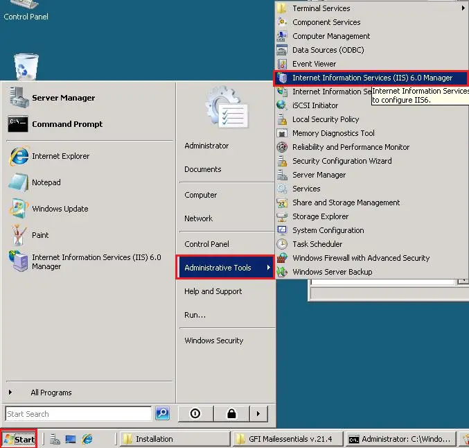 server 2008 administrator tools