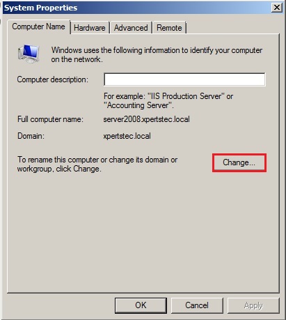 server 2008 change name