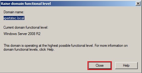 server 2008 current domain functional level