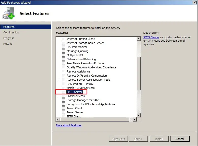 server 2008 features