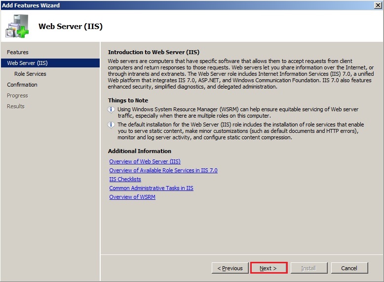 server 2008 iis web server