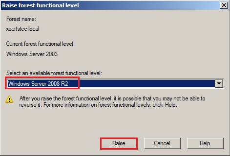 raise forest functional level