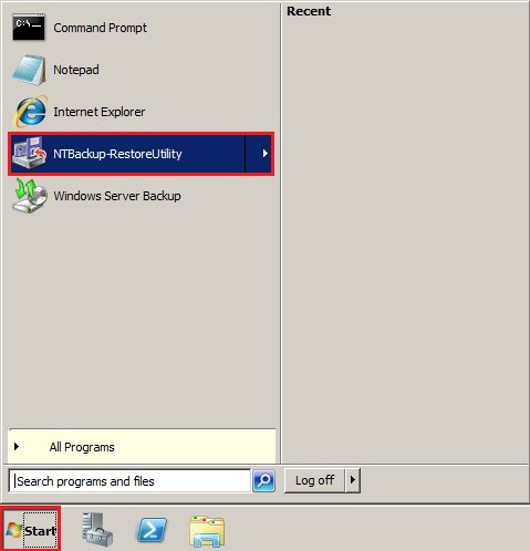 windows server 2008 start menu