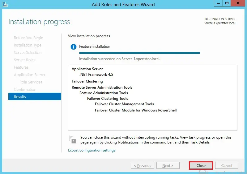 server 2012 installation selections