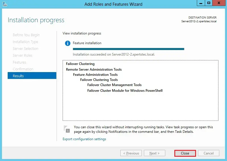 server 2012 installation selections