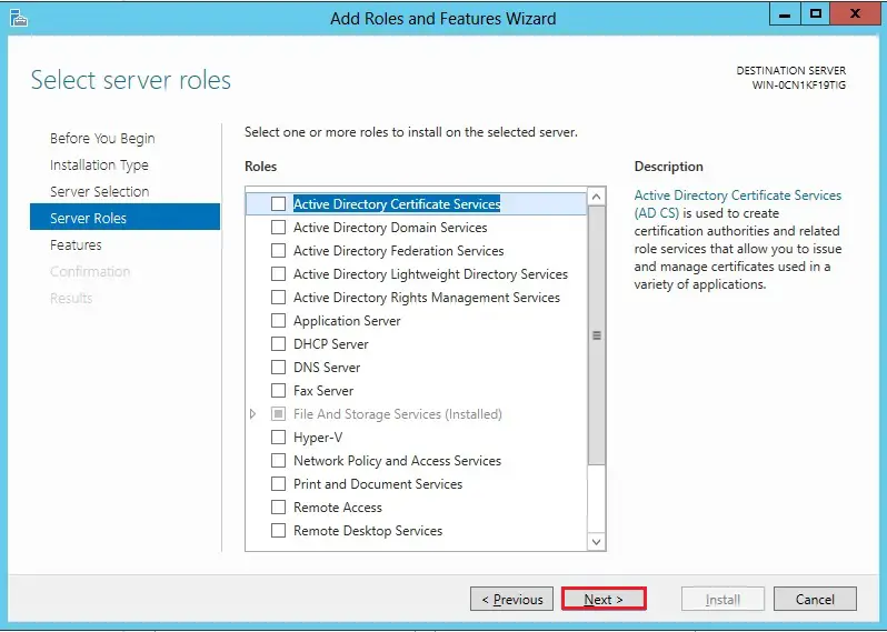 server 2012 server roles