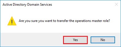 active directory server 2016 operations master transfer role