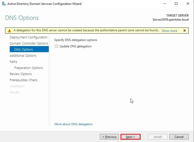 Install Additional Domain Controller, Install Additional Active Directory Domain Controller in Server 2019