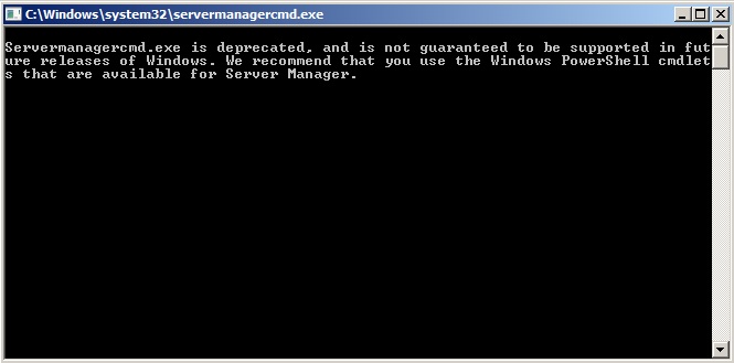 servermanagercmd install removable storage
