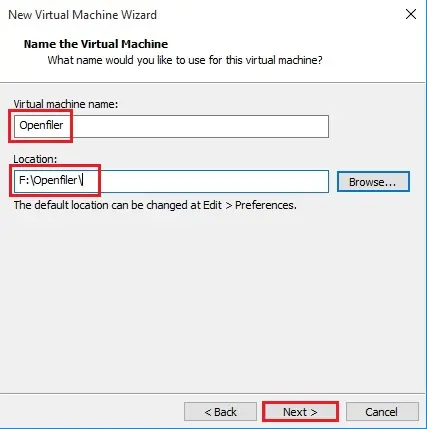 setting up a new virtual machine