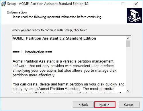 aomei partition assistant introduction