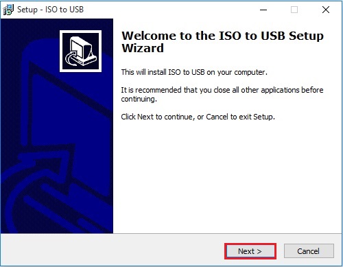 bootable flash drive setup iso to usb wizard