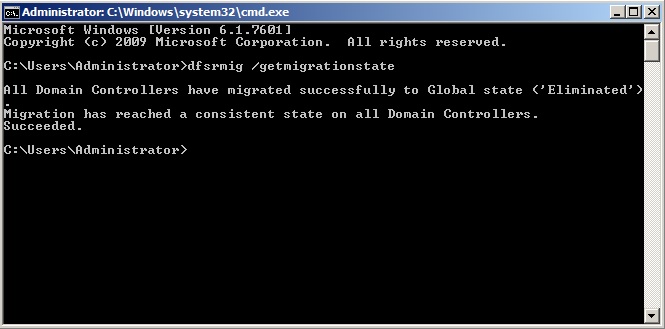 sysvol migrate to eliminate state