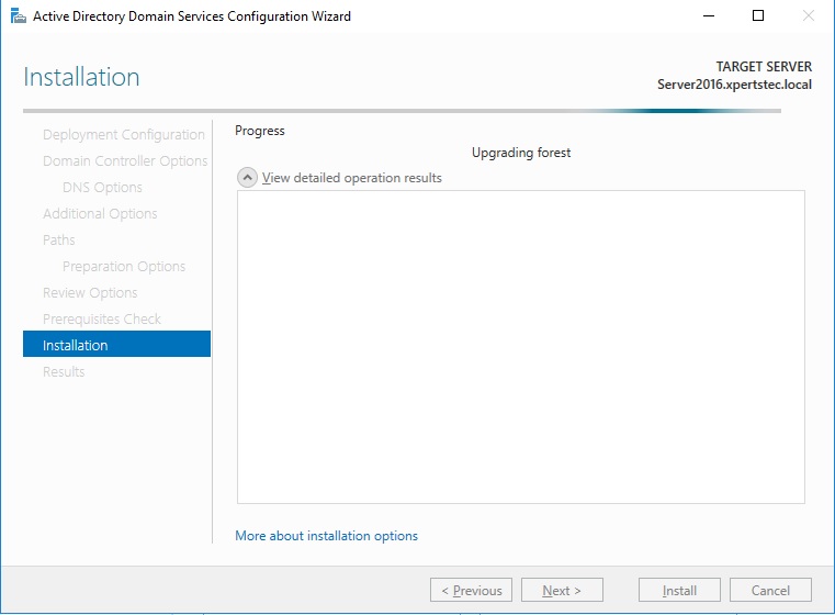 upgrading an active directory additional domain