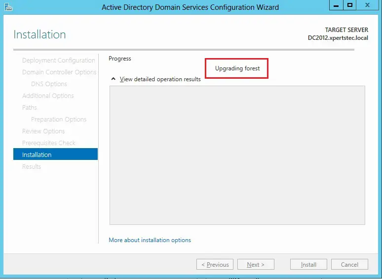 upgrading ad active directory domain