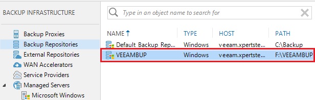 veeam backup repository