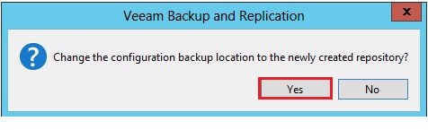 veeam configuration backup location
