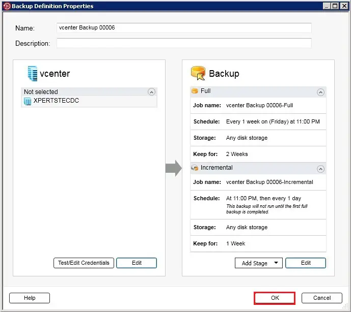 Create Backup Job Veritas, Step by step Creating a backup job (VM) in Veritas Backup Exec 20.3