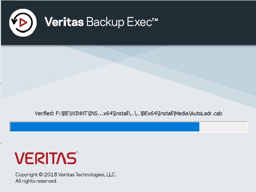 Install Veritas Backup Exec, Step by step Installing Veritas Backup Exec v20.3