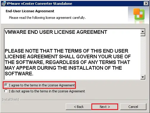 vmware vcenter converter standalone client