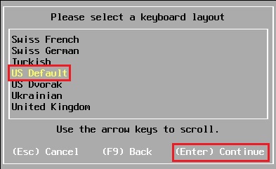 vmware language keyboard layout