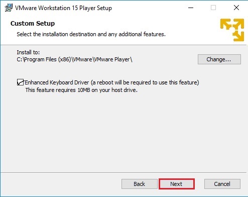 vmware workstation 12 pro enhanced keyboard driver