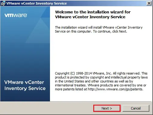 vmware vcenter inventory server