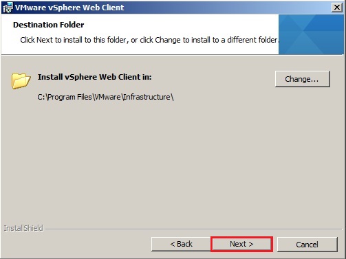 vmware web client installation folder