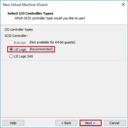 vmware workstation scsi controller