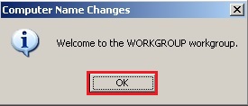welcome to workgroup server 2003