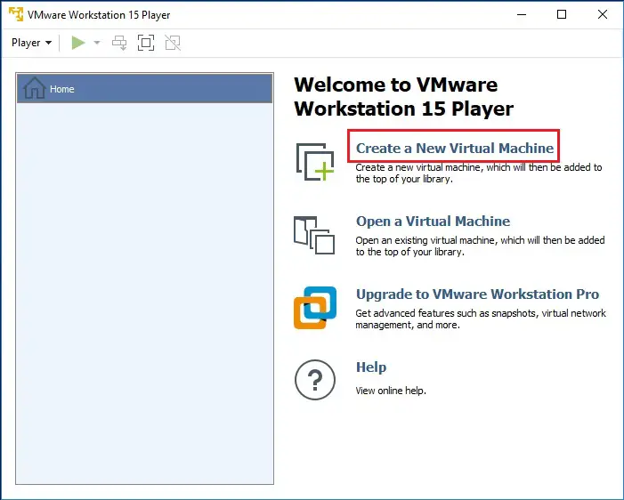 Virtual Machine VMware Player, How To create a virtual machine in VMware Workstation 15 Player.