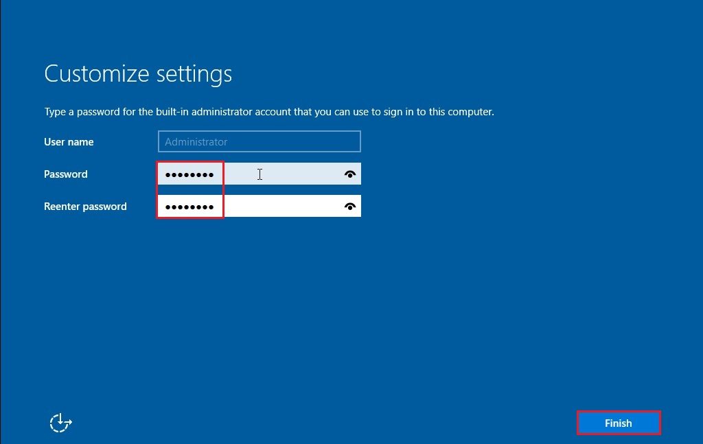 windows server 2019 login screen