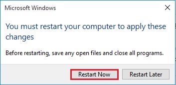 you must restart your computer