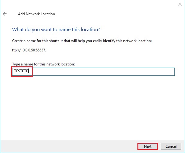 add network location name