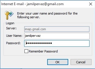gmail keeps asking for username and password