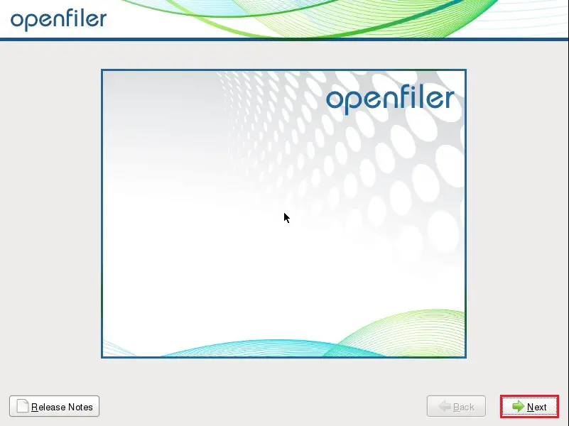 install openfiler