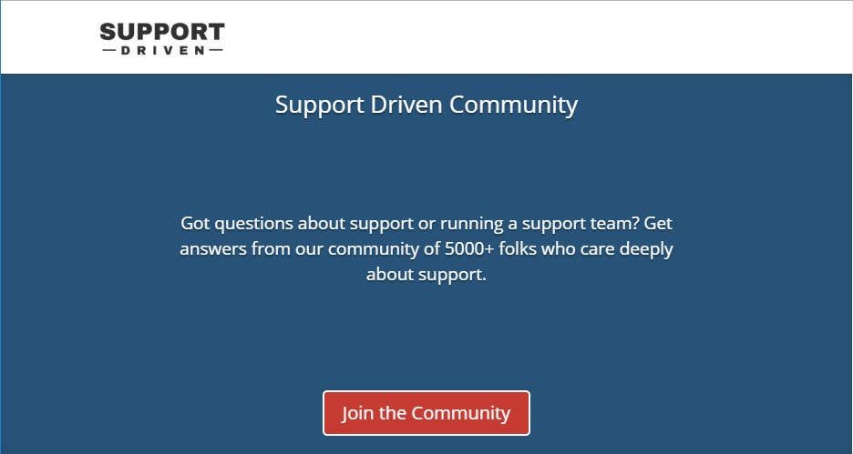 Supportdriven