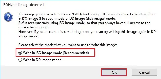 Android Bliss Bootable USB isohybrid image detected