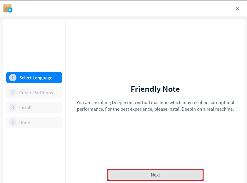 Deepin Linux friendly note