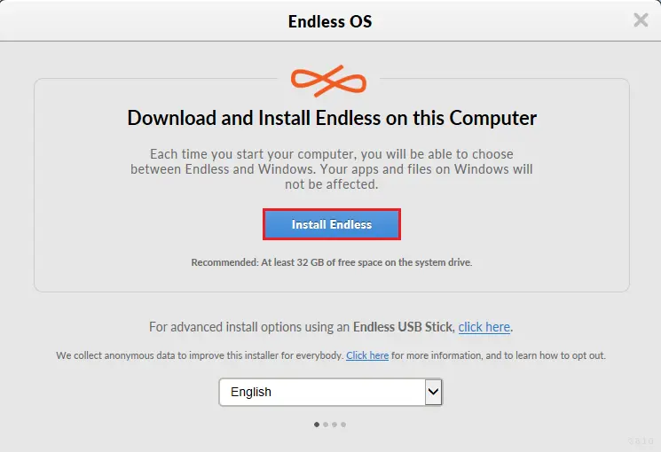 Download and install Endless