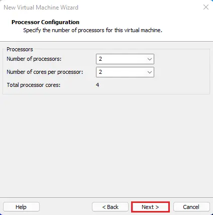 Processor configuration virtual machine